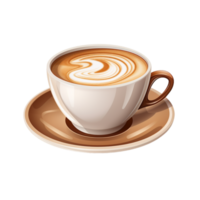 ai generiert generativ ai heiß Kakao Kaffee auf ein transparent Hintergrund png