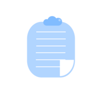 illustration of pastel paper note icon, business study concept png