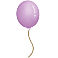 Happy birthday balloon oval shape colorful isolated on transparent background png