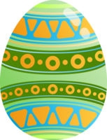 Pascua de Resurrección huevo colorido contento festival decoración diseño png