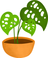 ornamental plantas en ollas dibujar para Decorar jardín hogar pintar diseño png