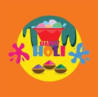 Hindu Festival Holi Poster Illustration vector