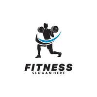 fitness vector logo design template