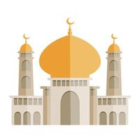 Modern Flat Design Elegant Islamic Mosque Building vector