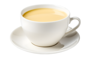 AI generated Hot milk coffee isolated on transparent background png