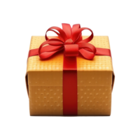 AI generated Gift box isolated on transparent background png