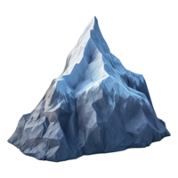 AI generated Mountain rock 3d icon isolated on transparent background png