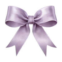 AI generated Realistic satin bow isolated on transparent background png