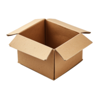 AI generated Cardboard box isolated on transparent background png