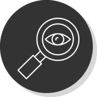 Ophthalmology Line Grey  Icon vector