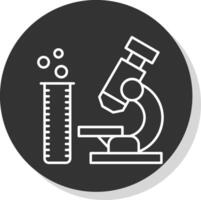 Laboratory Line Grey  Icon vector