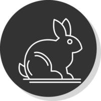 Animals Line Grey  Icon vector