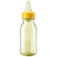 AI generated Baby bottle isolated on transparent background png
