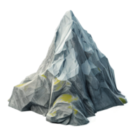 ai generiert Berg 3d Symbol isoliert auf ein transparent Hintergrund png