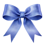 AI generated Realistic satin bow isolated on transparent background png