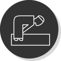 Ruku Line Grey  Icon vector