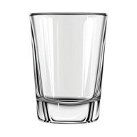 AI generated Empty glasses isolated on transparent background png