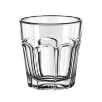 AI generated Empty glasses isolated on transparent background png