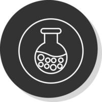 Flasks Line Grey  Icon vector