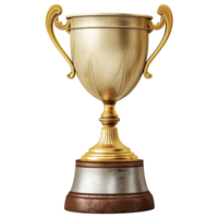 AI generated Bronze trophy cup isolated on transparent background png