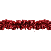 AI generated Red ribbon with bow isolated on transparent background png