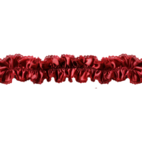 AI generated Red ribbon with bow isolated on transparent background png