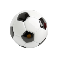 ai generiert Fußball Ball isoliert auf transparent Hintergrund png