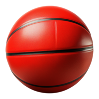 ai gerado basquetebol bola isolado em transparente fundo png