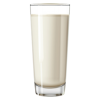 AI generated Milk in a glass isolated on transparent background png