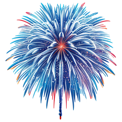 New Year Fireworks PNGs for Free Download