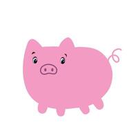 Cartoon Pig Icon vector