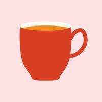 Orange Cup Icon vector