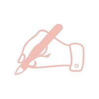 Writing Hand Icon vector