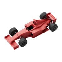 AI generated Racing car 3d icon isolated on transparent background png