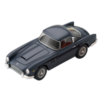 AI generated Retro car 3d icon isolated on transparent background png