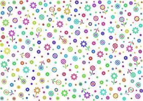 Hand Drawn Doodle Flower Pattern vector