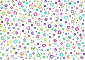 Hand Drawn Doodle Flower Pattern vector