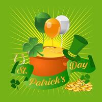 St Patricks Day Celebration Background vector