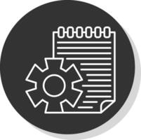 contabilidad línea gris icono vector