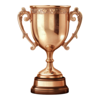 AI generated Trophy cup isolated on transparent background png