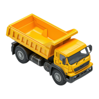 AI generated Dump truck 3d icon isolated on a transparent background png