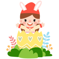 Happy Easter gnomes with bunny rabbit ears, Cute gnomes wearing bunny ears, Easter and spring png