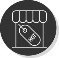 Hot Sale Line Grey  Icon vector