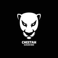 cheetah silhouette logo design illustration vector