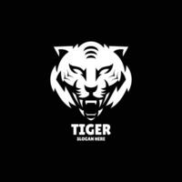 tiger silhouette logo design illustration vector