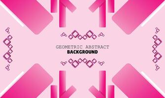 modern geometric background abstract design pink color vector