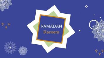ramadan kareem rörelse design animering video. vacker ramadan mubarak video mall.