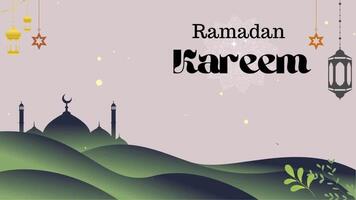 Ramadán kareem movimiento diseño animación video. hermoso Ramadán Mubarak vídeo modelo. video