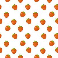 Seamless pattern,ripe red strawberry, vector. For wrapping paper, fabric, background vector