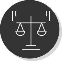 Ethics Line Grey  Icon vector